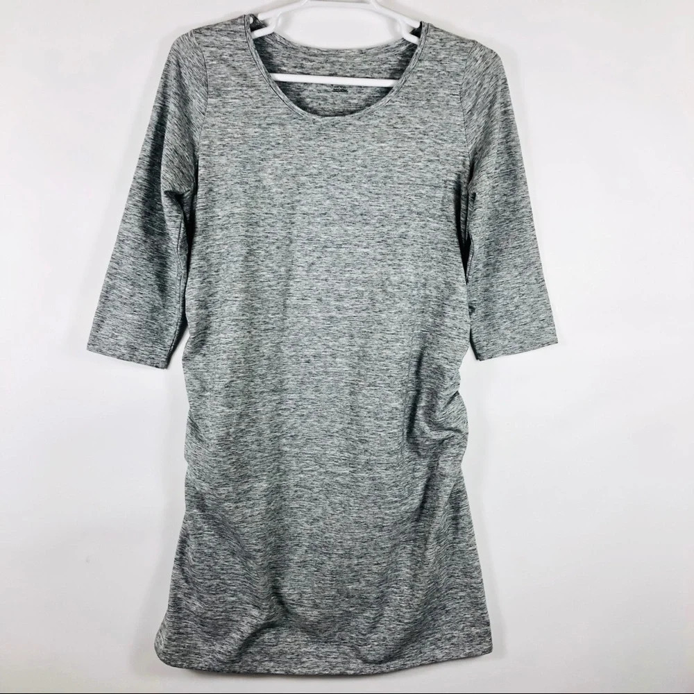 Liz Lange Maternity Space Dye Bodycon Dress‎ Ruched